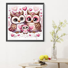 Load image into Gallery viewer, Diamond Painting - Full Round - Valentine love owl (30*30CM)