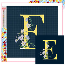 Load image into Gallery viewer, Diamond Painting - Full Square - Flower letter E (35*35CM)