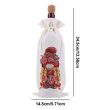 Load image into Gallery viewer, Bird Diamond Painting Burlap Wine Gift Bags for Christmas Wedding Birthday Party