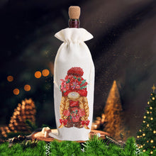 Load image into Gallery viewer, Bird Diamond Painting Burlap Wine Gift Bags for Christmas Wedding Birthday Party
