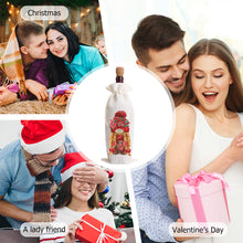 Load image into Gallery viewer, Bird Diamond Painting Burlap Wine Gift Bags for Christmas Wedding Birthday Party