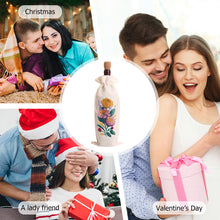 Load image into Gallery viewer, Bird Diamond Painting Burlap Wine Gift Bags for Christmas Wedding Birthday Party