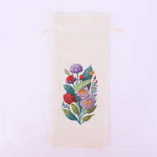 Load image into Gallery viewer, Bird Diamond Painting Burlap Wine Gift Bags for Christmas Wedding Birthday Party