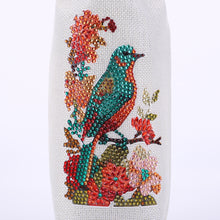 Load image into Gallery viewer, Bird Diamond Painting Burlap Wine Gift Bags for Christmas Wedding Birthday Party