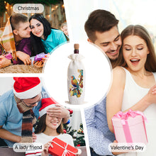 Load image into Gallery viewer, Bird Diamond Painting Burlap Wine Gift Bags for Christmas Wedding Birthday Party