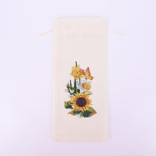Load image into Gallery viewer, Bird Diamond Painting Burlap Wine Gift Bags for Christmas Wedding Birthday Party