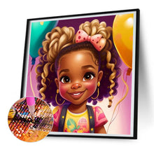Load image into Gallery viewer, Diamond Painting - Full Round - black girl (30*30CM)