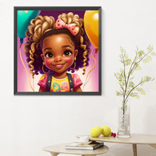 Load image into Gallery viewer, Diamond Painting - Full Round - black girl (30*30CM)