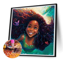 Load image into Gallery viewer, Diamond Painting - Full Round - black girl (30*30CM)