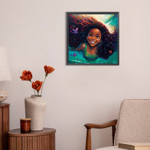 Load image into Gallery viewer, Diamond Painting - Full Round - black girl (30*30CM)