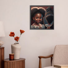 Load image into Gallery viewer, Diamond Painting - Full Round - black girl (30*30CM)