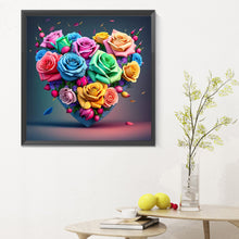 Load image into Gallery viewer, Diamond Painting - Full Round - Colorful love roses (30*30CM)
