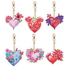 Load image into Gallery viewer, 6 PCS Butterfly Double Sided Special Shape Diamond Painting Keychain Pendant