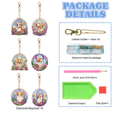 Load image into Gallery viewer, 6 PCS Butterfly Double Sided Special Shape Diamond Painting Keychain Pendant