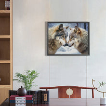Load image into Gallery viewer, Diamond Painting - Full Round - wolf couple (50*40CM)
