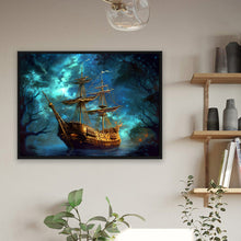 Load image into Gallery viewer, Diamond Painting - Full Round - sea sailing boat (40*30CM)