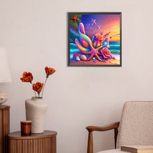 Load image into Gallery viewer, Diamond Painting - Full Round - colorful beach (30*30CM)