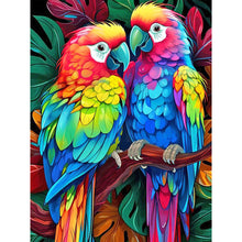 Load image into Gallery viewer, Diamond Painting - Full Round - A pair of colorful parrots (30*40CM)