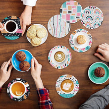 Load image into Gallery viewer, 8 Pcs Acrylic Diamond Painting Art Coasters Kit with Holder (Beautiful Pattern)