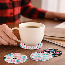 Load image into Gallery viewer, 8 Pcs Acrylic Diamond Painting Art Coasters Kit with Holder (Beautiful Pattern)