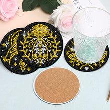 Load image into Gallery viewer, 8 Pcs Acrylic Diamond Painting Art Coasters Kit with Holder (Sun Moon Magic)