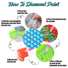 Load image into Gallery viewer, 8 Pcs Acrylic Diamond Painting Art Coasters Kit with Holder (Colourful Art)