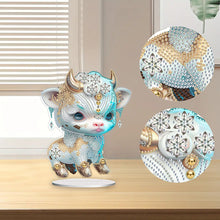 Load image into Gallery viewer, Chinese Zodiac Chicken Acrylic Desktop Diamond Art Kits for Office Desktop Decor