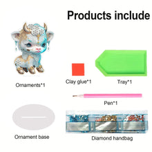 Load image into Gallery viewer, Chinese Zodiac Chicken Acrylic Desktop Diamond Art Kits for Office Desktop Decor