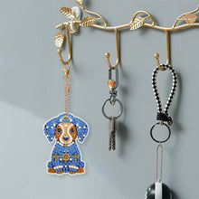 Load image into Gallery viewer, 6 PCS Double Sided Special Shape Diamond Painting Keychain (Papercutting Animal)