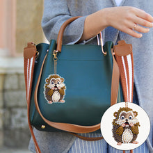 Load image into Gallery viewer, 6 PCS Double Sided Special Shape Diamond Painting Keychain (Panicked Animals)