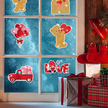 Load image into Gallery viewer, 6 Pcs Valentine Diamond Painting Sticker Gem Sticker for Boy Girls Gift (Bear)