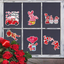 Load image into Gallery viewer, 6 Pcs Valentine Bear Gnome Diamond Painting Sticker Art Craft for Boy Girls Gift