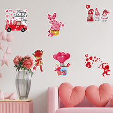 Load image into Gallery viewer, 6 Pcs Valentine Bear Gnome Diamond Painting Sticker Art Craft for Boy Girls Gift