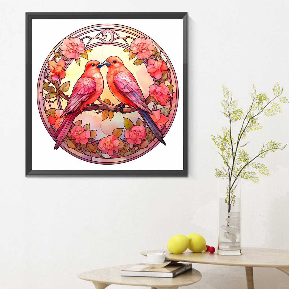 Diamond Painting - Full Round - love for birds (30*30CM)
