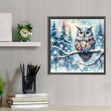 Load image into Gallery viewer, Diamond Painting - Full Round - snowy owl (30*30CM)