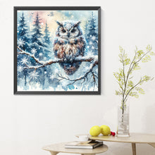 Load image into Gallery viewer, Diamond Painting - Full Round - snowy owl (30*30CM)