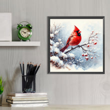 Load image into Gallery viewer, Diamond Painting - Full Round - snow cardinal (30*30CM)