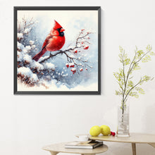 Load image into Gallery viewer, Diamond Painting - Full Round - snow cardinal (30*30CM)