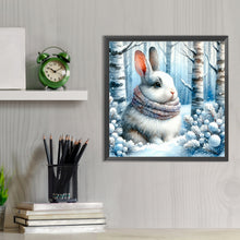 Load image into Gallery viewer, Diamond Painting - Full Round - snow bunny (30*30CM)