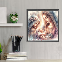 Load image into Gallery viewer, Diamond Painting - Full Round - Jesus and the Virgin (30*30CM)