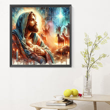 Load image into Gallery viewer, Diamond Painting - Full Round - Jesus and the Virgin (30*30CM)