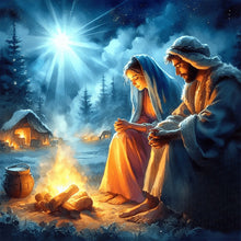 Load image into Gallery viewer, Diamond Painting - Full Round - Jesus and the Virgin (30*30CM)