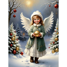 Load image into Gallery viewer, Diamond Painting - Full Round - little angel girl (30*40CM)