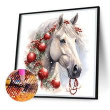 Load image into Gallery viewer, Diamond Painting - Full Round - white horse (30*30CM)