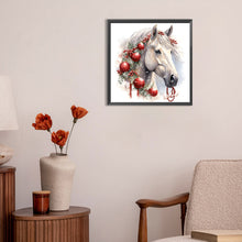 Load image into Gallery viewer, Diamond Painting - Full Round - white horse (30*30CM)