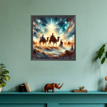 Load image into Gallery viewer, Diamond Painting - Full Round - Nativity of Jesus on Desert Camel (30*30CM)