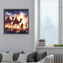 Load image into Gallery viewer, Diamond Painting - Full Round - Nativity of Jesus on Desert Camel (30*30CM)
