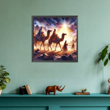 Load image into Gallery viewer, Diamond Painting - Full Round - Nativity of Jesus on Desert Camel (30*30CM)