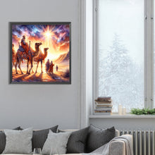 Load image into Gallery viewer, Diamond Painting - Full Round - Nativity of Jesus on Desert Camel (30*30CM)