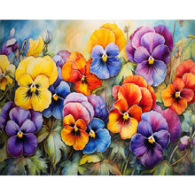 Load image into Gallery viewer, Diamond Painting - Full Square - pansy (50*40CM)